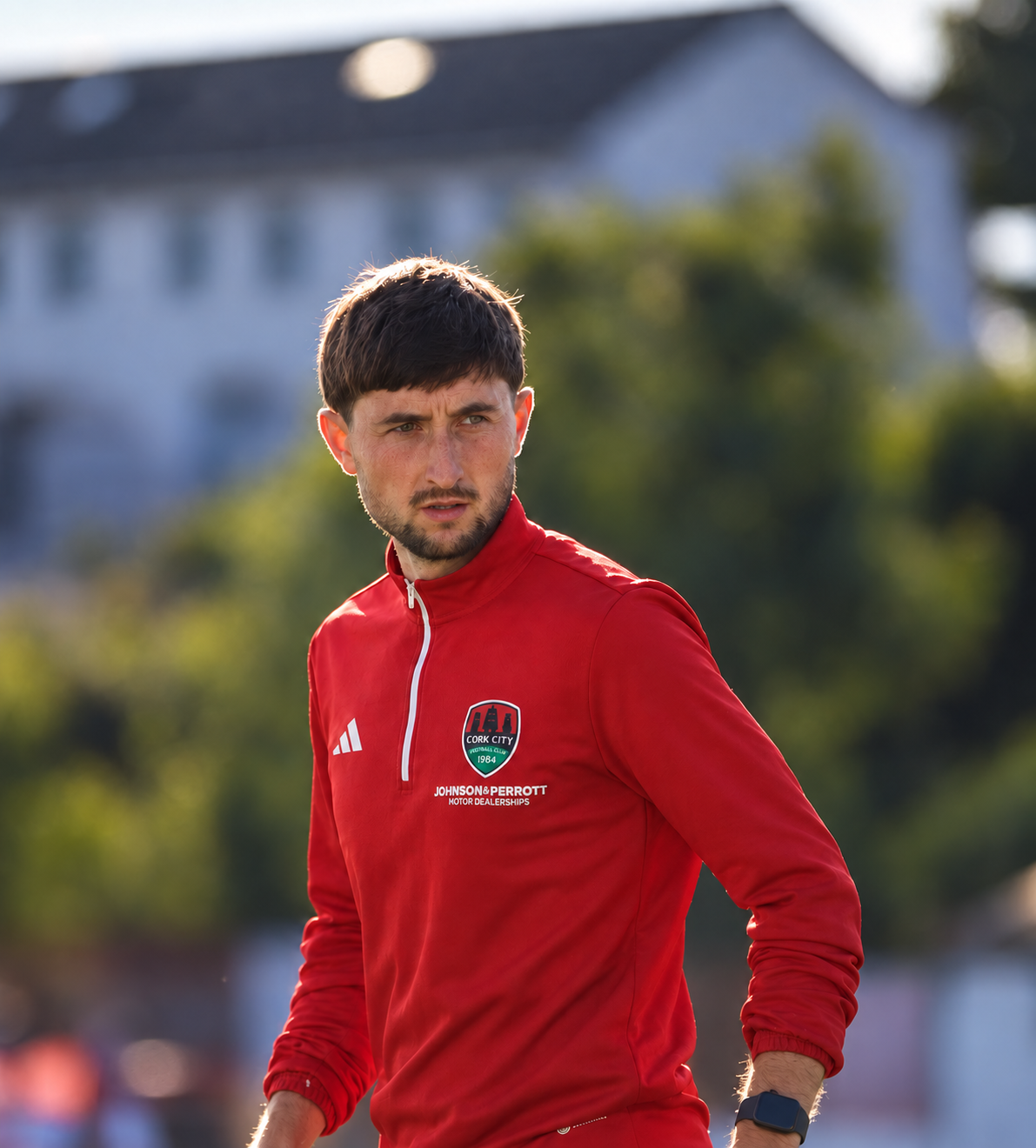 Leon Foley on the training pitch.